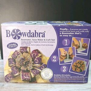 Bowdabra Full Size Bowmaker & Craft Tool Complete w/ DVD, Instructions #1003 GUC